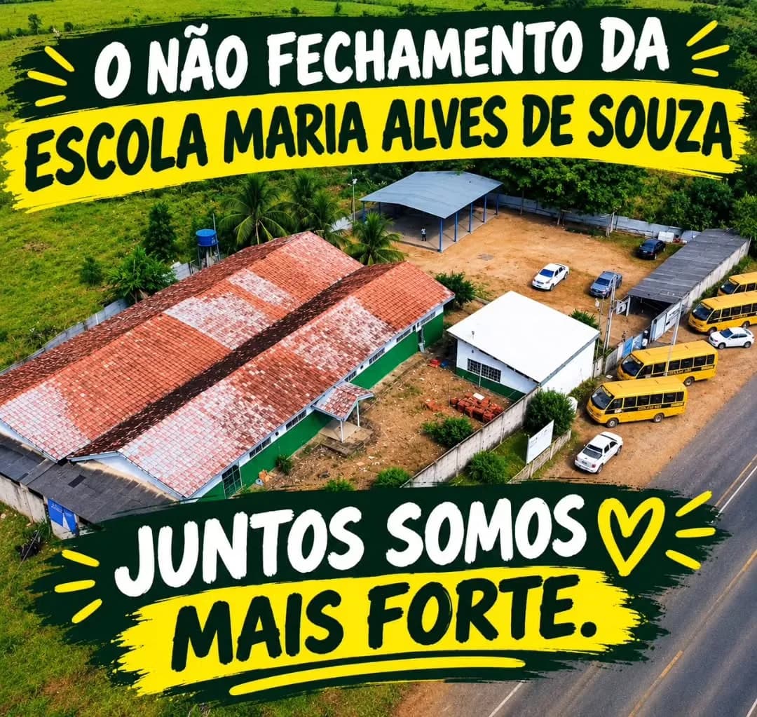 Pais se mobilizam contra possível fechamento da Escola Maria Alves de Souza, em Buritis
